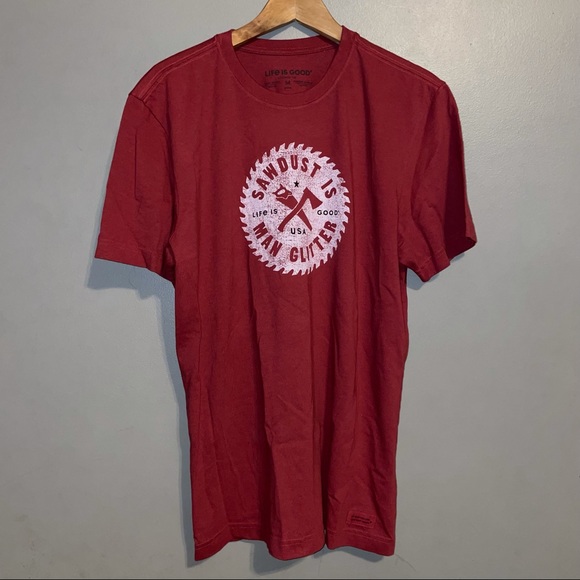 Sawdust Man Glitter Life Is Good Tee - Picture 2 of 6